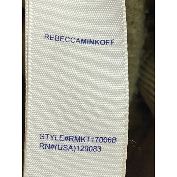 Rebecca Minkoff "I Feel Love" Sweatshirt Olive Green Cropped Women's Size M - Picture 10 of 12